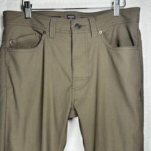 Prana Brion Pant Standard Fit Straight Leg Stretch‎ Tan Hiking Performance 32x30